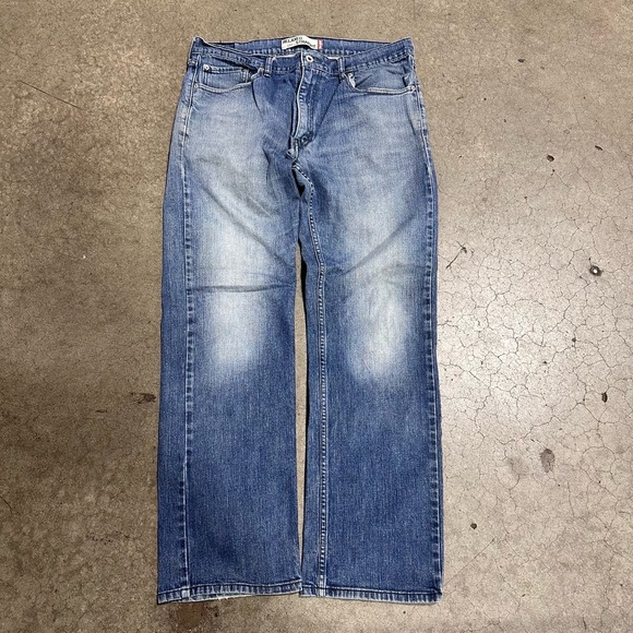 Levi's Mens Pants Size 36x32 Blue Wide Leg Baggy 5 Pocket Relaxed Vintage - Picture 4 of 8